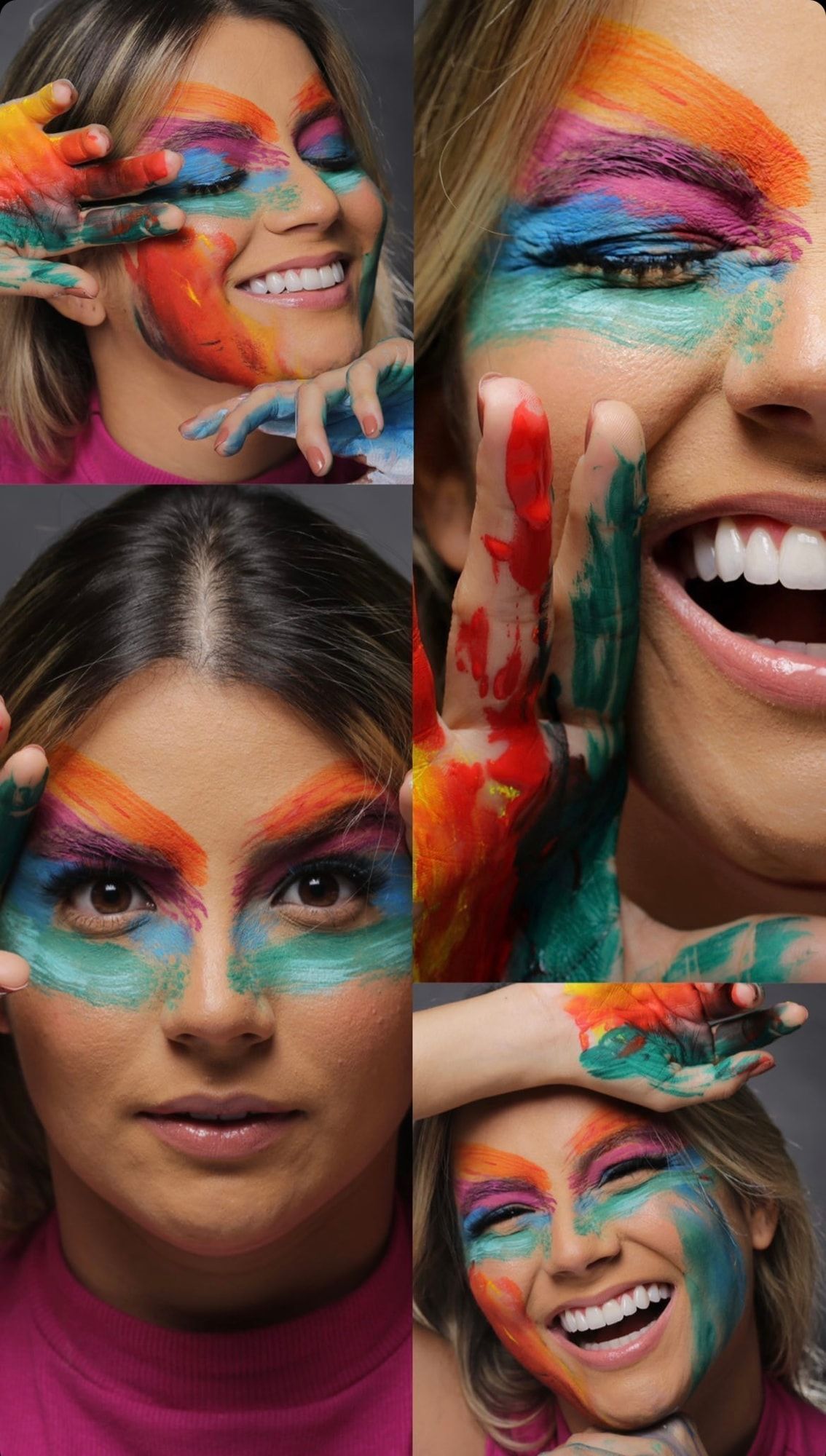 Fotografia artística com pintura facial